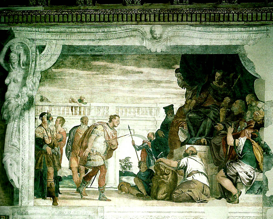 Paolo  Veronese sebastian before diocletian